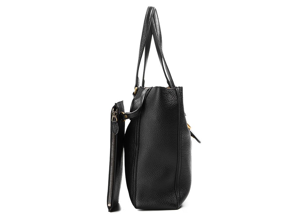 Borsa tote in pelle con logo GG