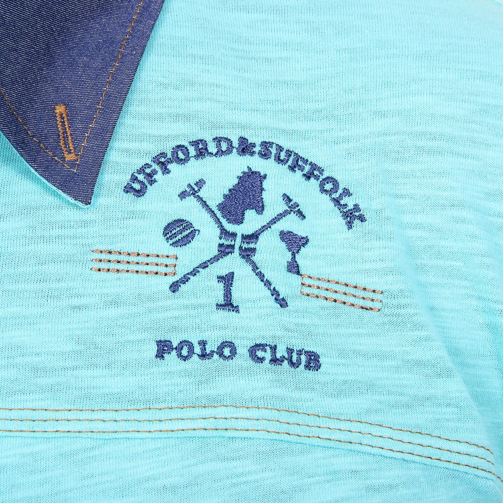 Polo da uomo a maniche corte Ufford & Suffolk Polo Club US007B MENTA