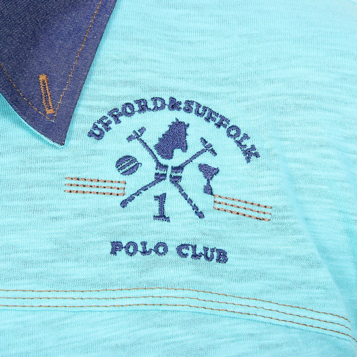 Polo da uomo a maniche corte Ufford & Suffolk Polo Club US007B MENTA