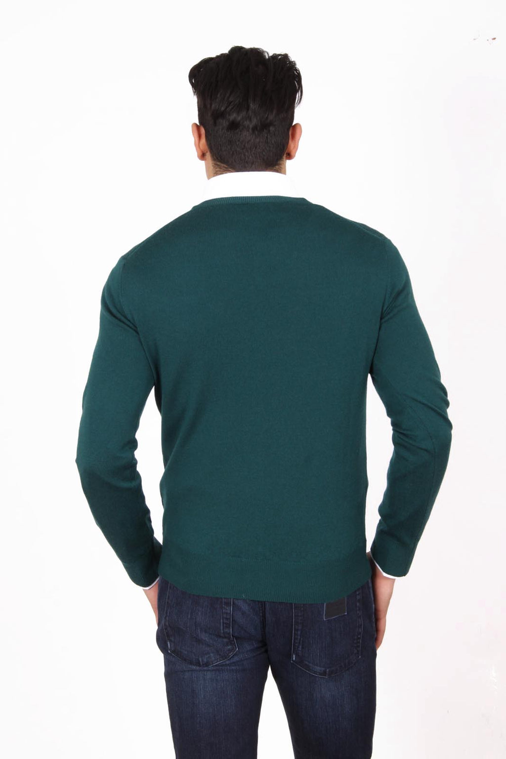 V 1969 Italia maglione girocollo uomo 9800 VERDONE