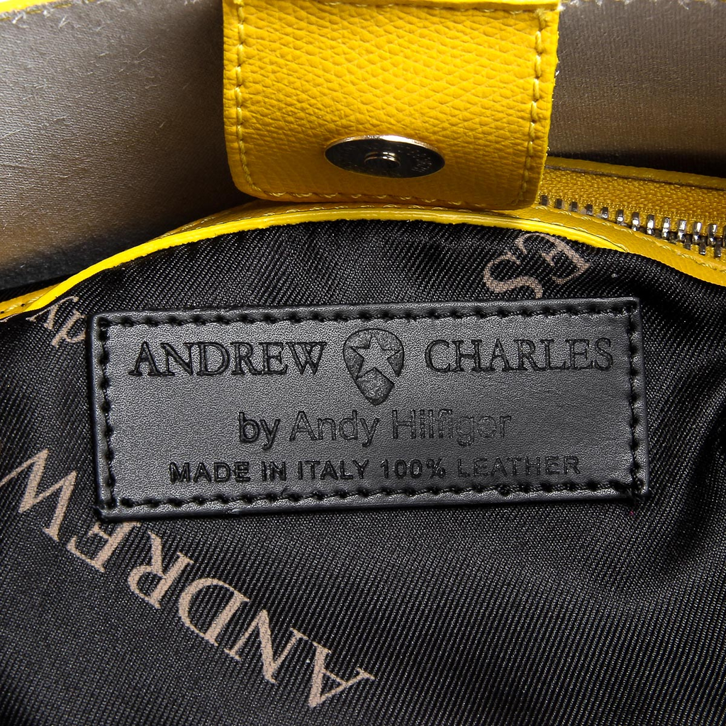 Borsa a mano da donna Andrew Charles gialla KYLA