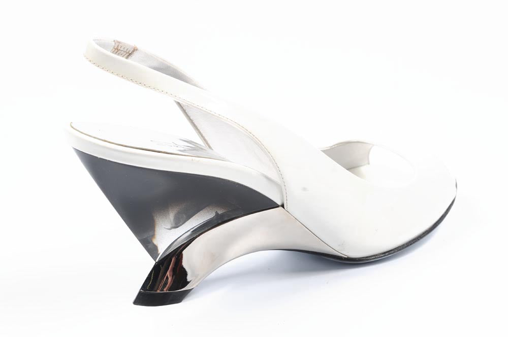Sandalo donna Sebastian Milano S3518VY VERNICE BIANCA