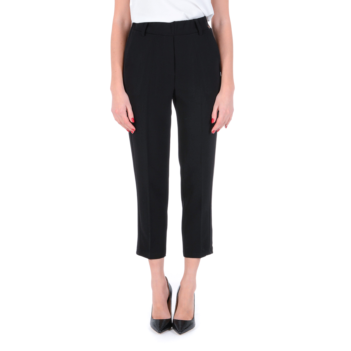 V 1969 Italia Pantaloni Donna Nero CLELIA