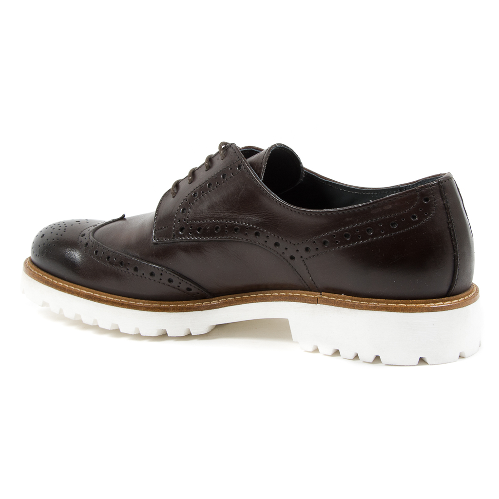 Andrew Charles Scarpe Brogue da uomo marrone scuro EDWIN