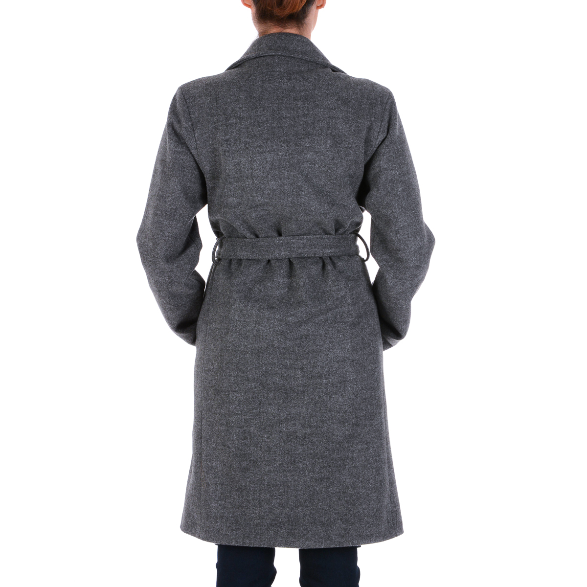 V 1969 Italia Cappotto da donna a maniche lunghe grigio JENNY