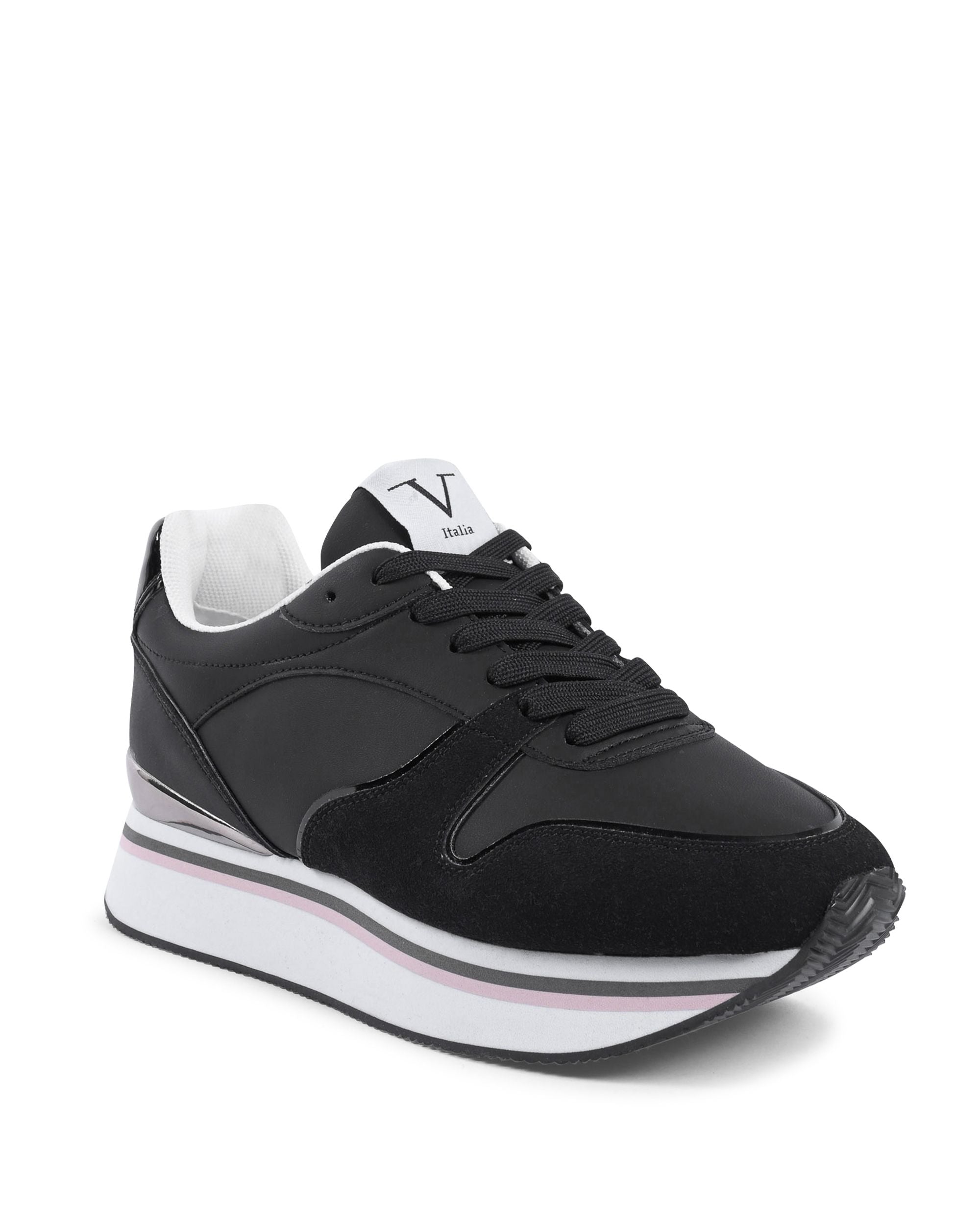Sneaker da donna V Italia nera SNK 003 W BLACK