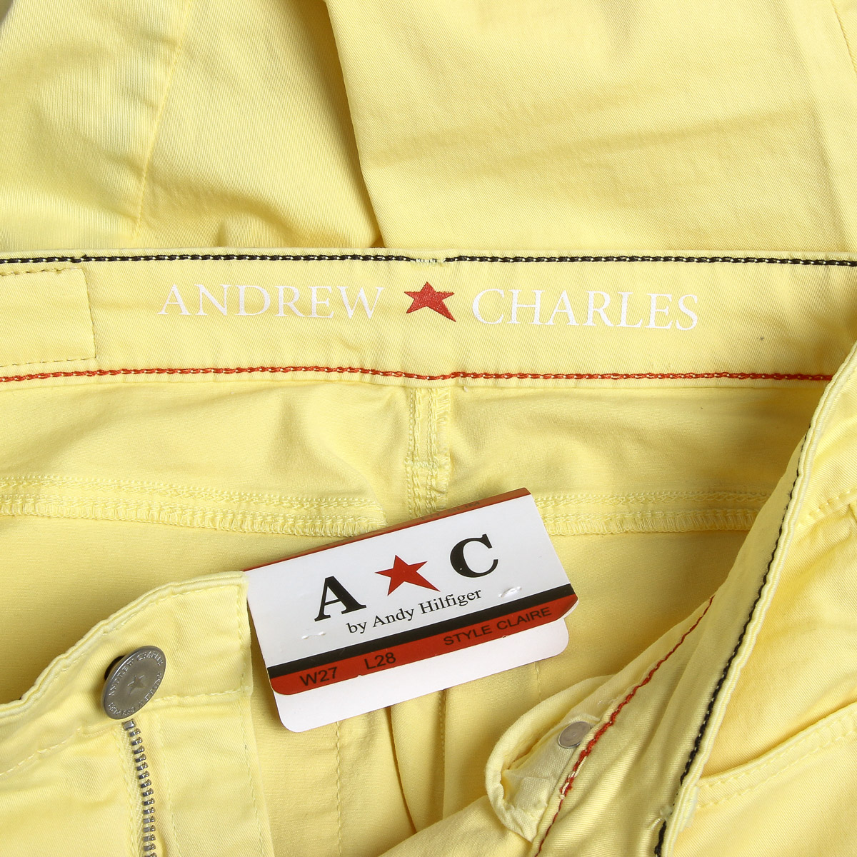 Pantaloni da donna Andrew Charles gialli CLAIRE