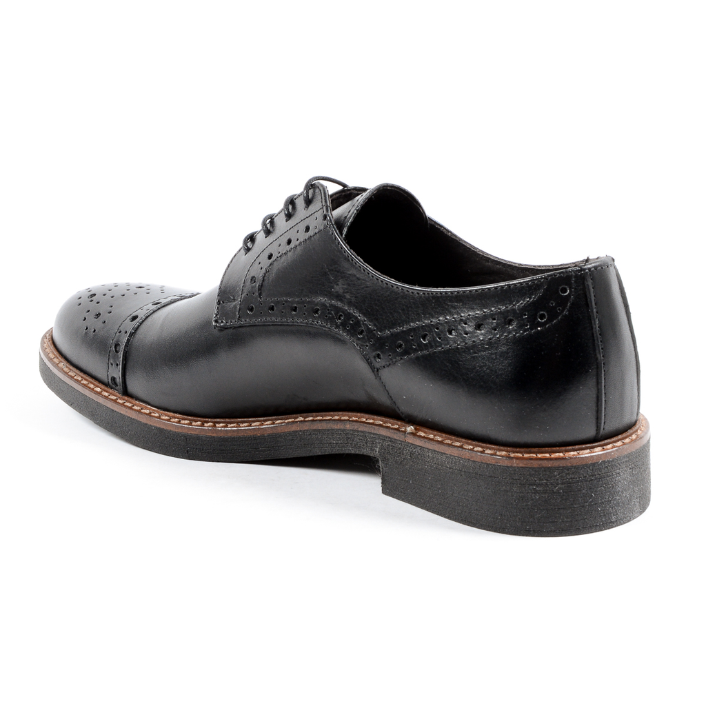 Andrew Charles Scarpa Brogue da Uomo Nera LOU