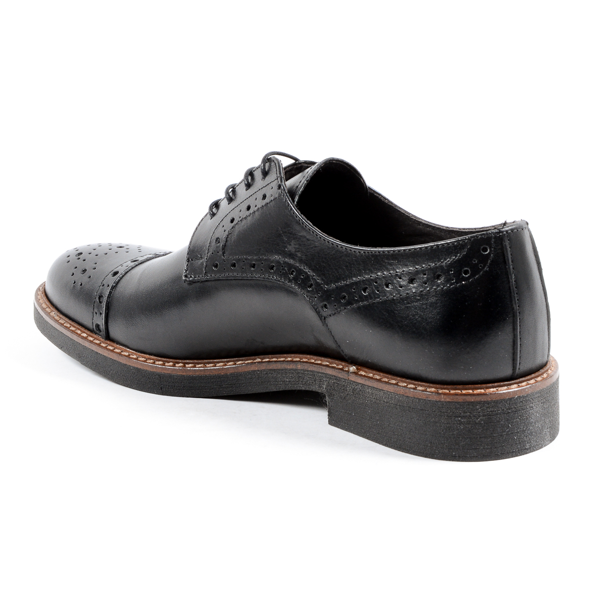 Andrew Charles Scarpa Brogue da Uomo Nera LOU