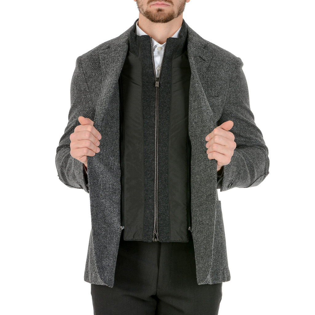 Corneliani Giacca Uomo Maniche Lunghe Grigio