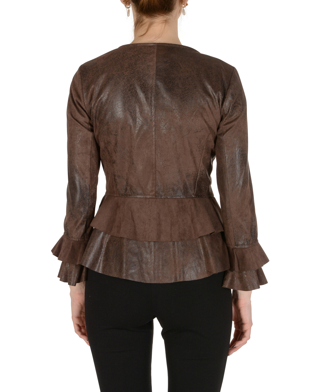 19V69 Italia Giacca da donna marrone scuro FIORE MARRONE SCURO