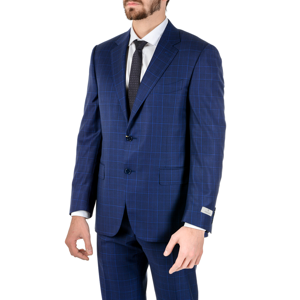 Canali Abito Uomo Maniche Lunghe Blu Impeccabile