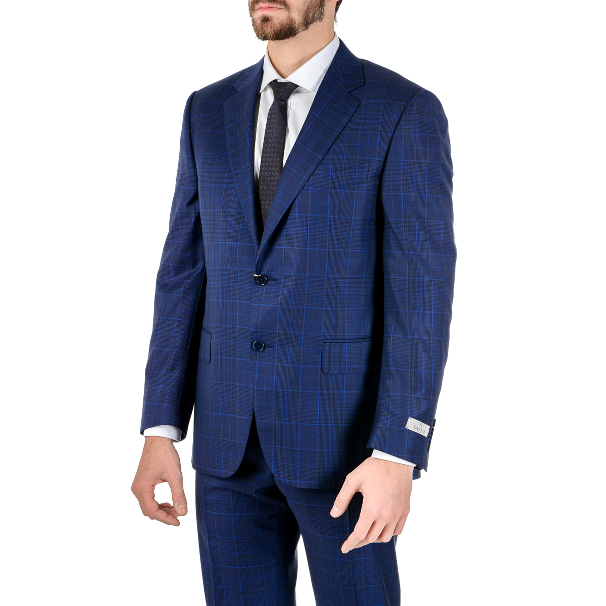 Canali Abito Uomo Maniche Lunghe Blu Impeccabile