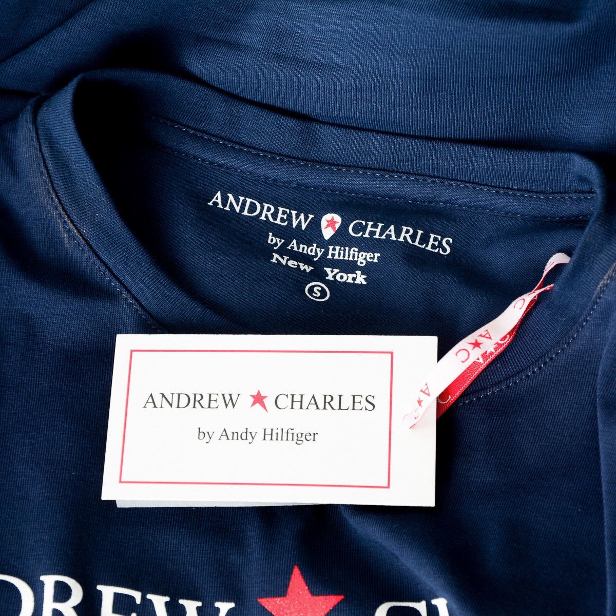 Andrew Charles By Andy Hilfiger T-shirt da donna LS TS602 031002 PHENIX NAVY 003