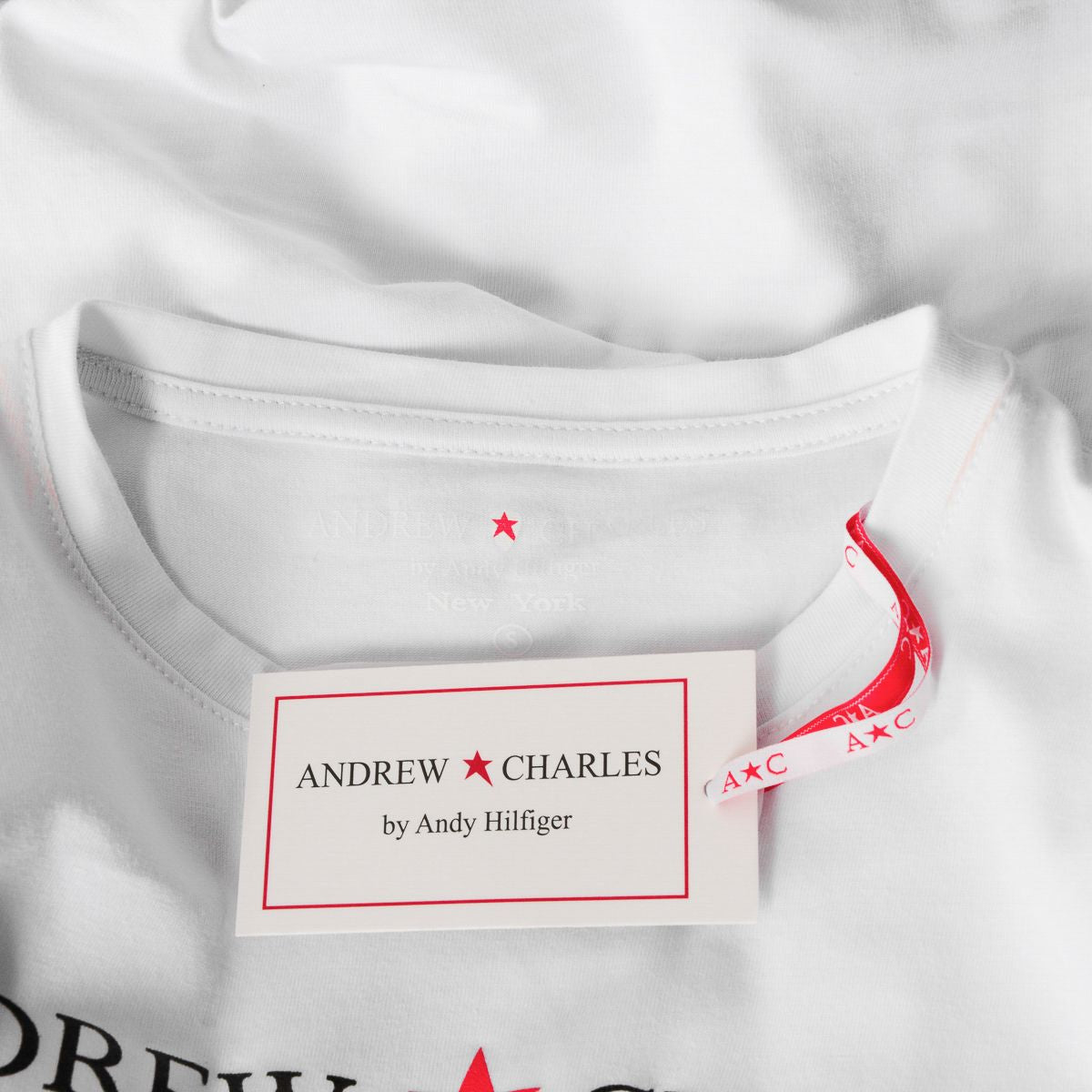 Andrew Charles By Andy Hilfiger T-shirt da donna LS TS602 031002 PHENIX WHITE 003