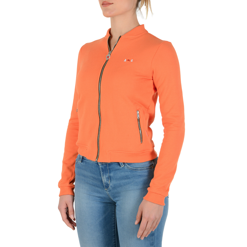 Andrew Charles Maglione da donna a maniche lunghe arancione SUMATRA