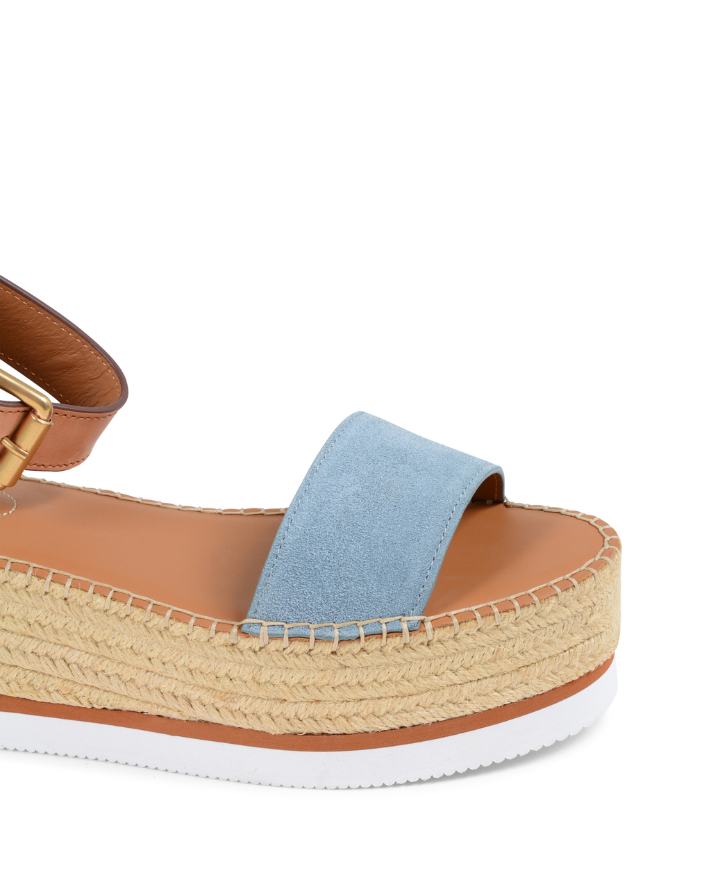 ChloÃ¨ Sandalo con plateau da donna azzurro SB32201A NUVOLA SIERRA