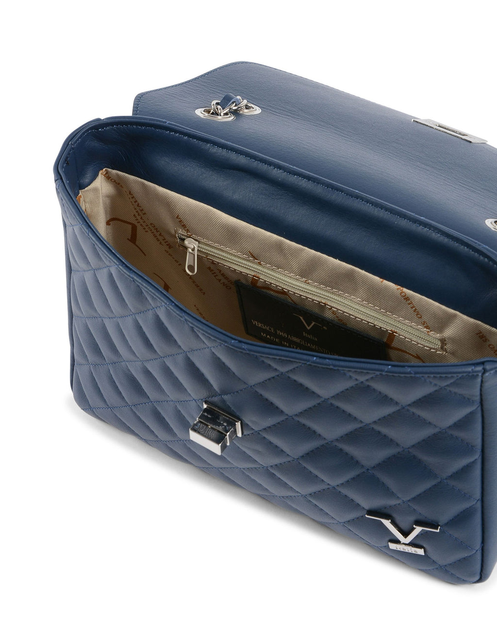 Borsa a mano da donna V Italia Blue Jeans V024-S SAUVAGE BLUE JEANS