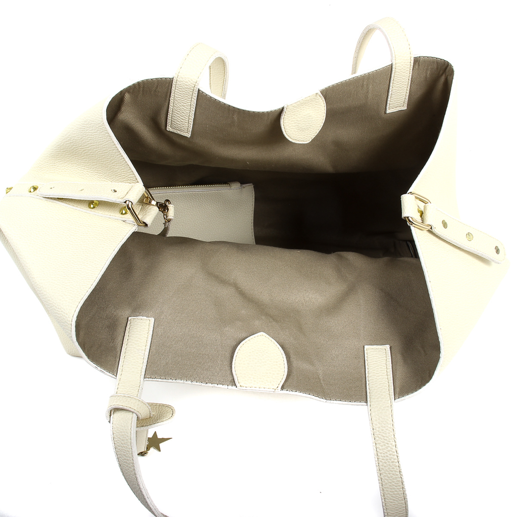 Borsa a mano da donna Andrew Charles Beige RACHEL