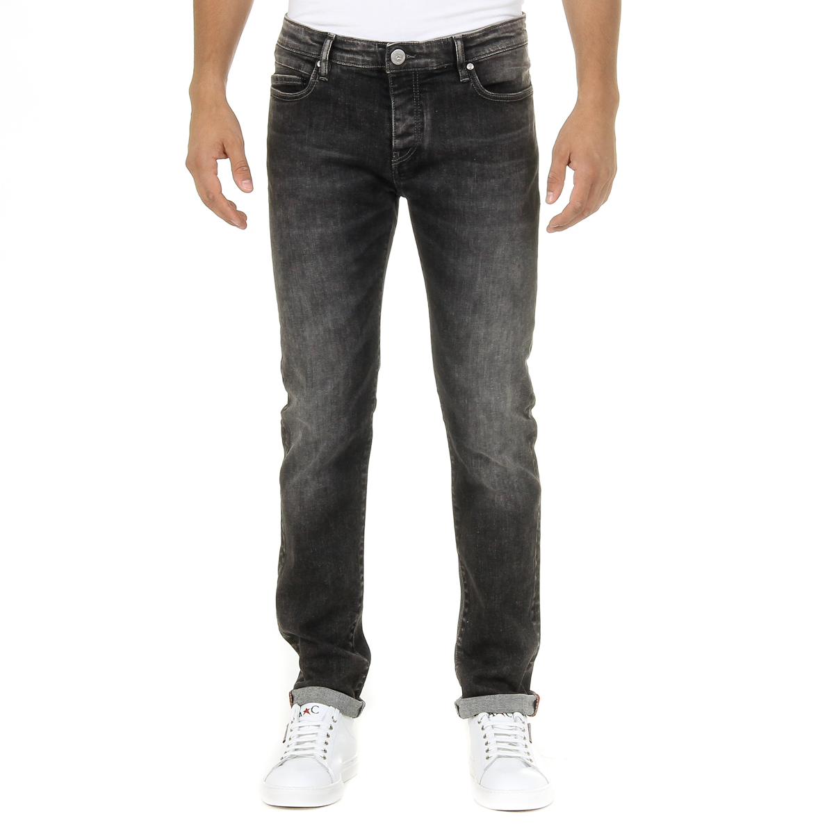 Jeans da uomo Andrew Charles grigio scuro JAN