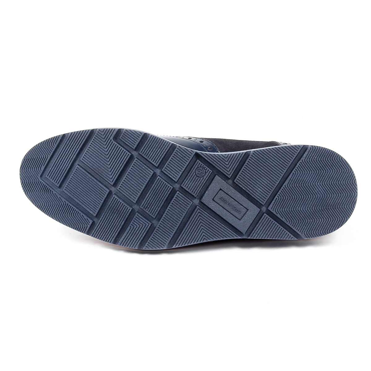 Scarpe Oxford brogue da uomo Andrew Charles 914 ABRASIVATO CAMOSCIO BLEU