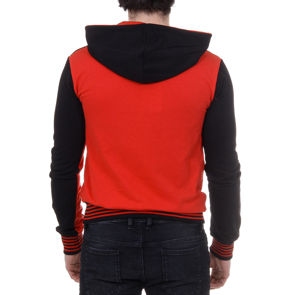 Felpa con cappuccio da uomo Ufford & Suffolk Polo Club con cerniera e maniche lunghe