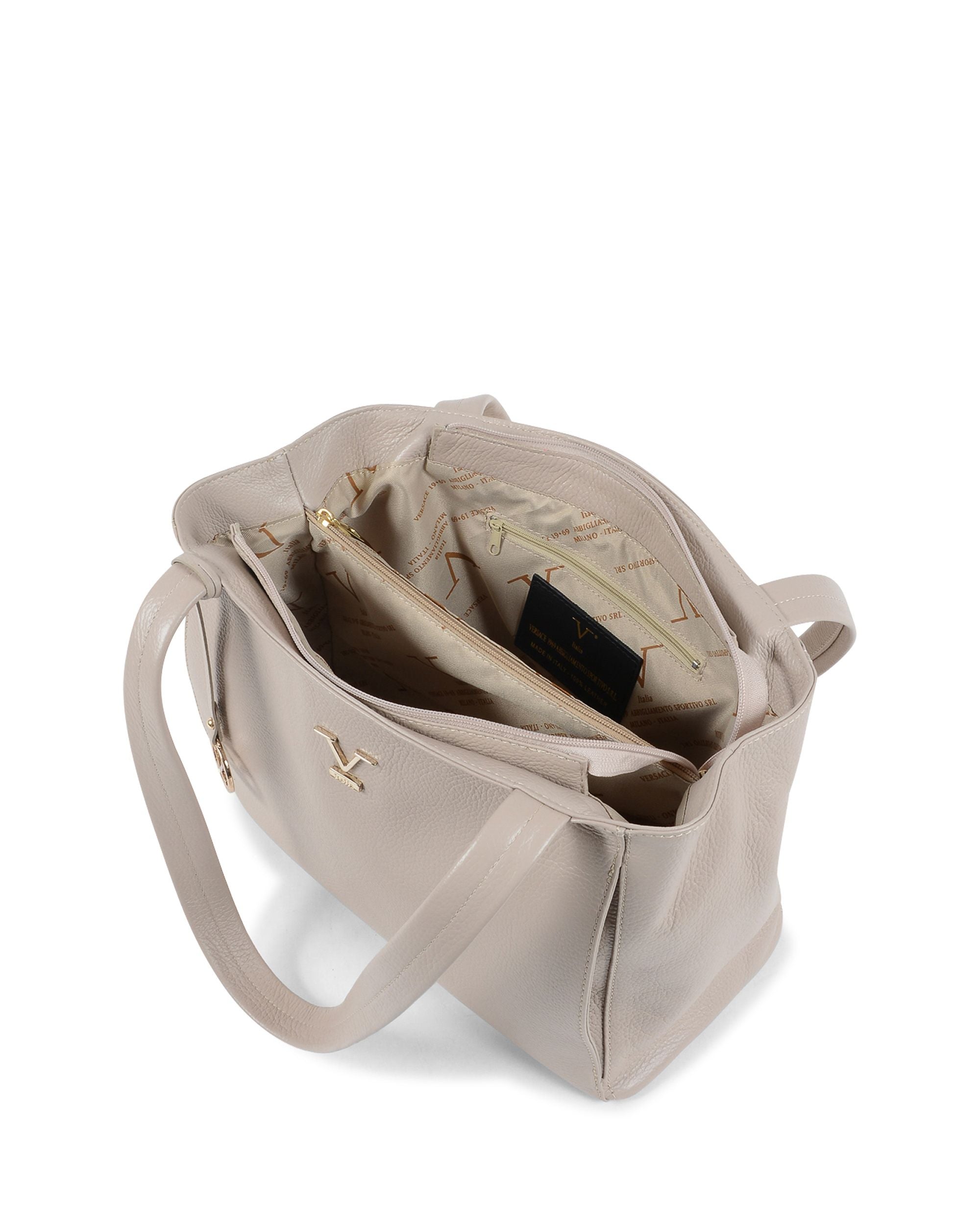 V Italia Borsa a mano da donna Taupe VE0792 MARMO