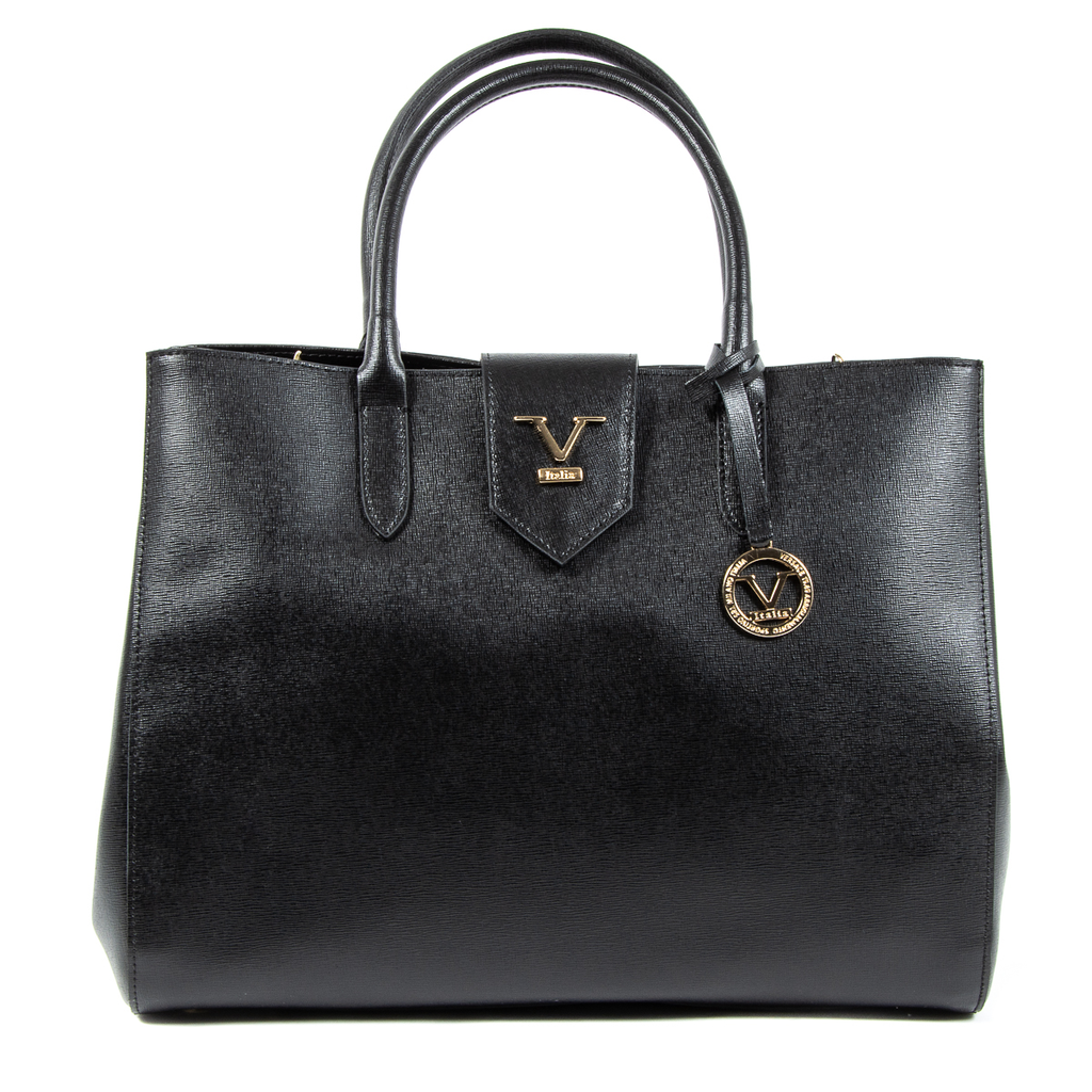 V 1969 Italia Borsa da donna nera TURNER