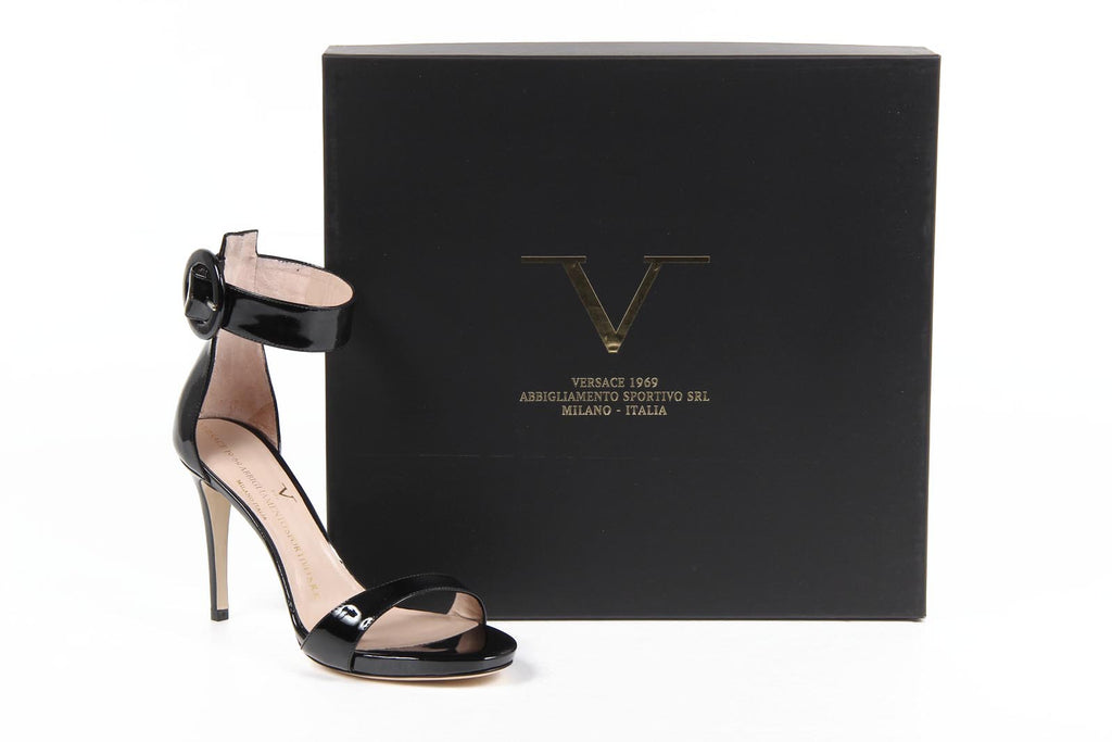 V 1969 Italia Sandalo da donna 30560 VERNICE NERO