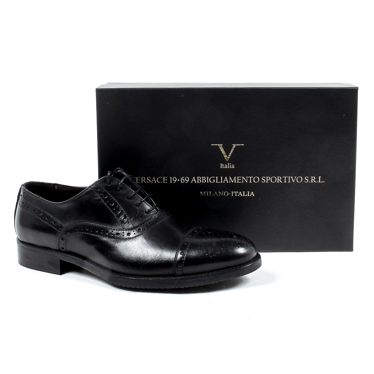 V 1969 Italia Scarpa Oxford Brogue da uomo