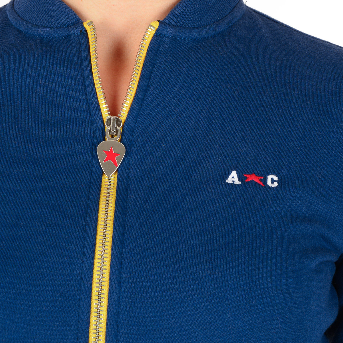 Andrew Charles Maglione da donna a maniche lunghe blu scuro SUMATRA