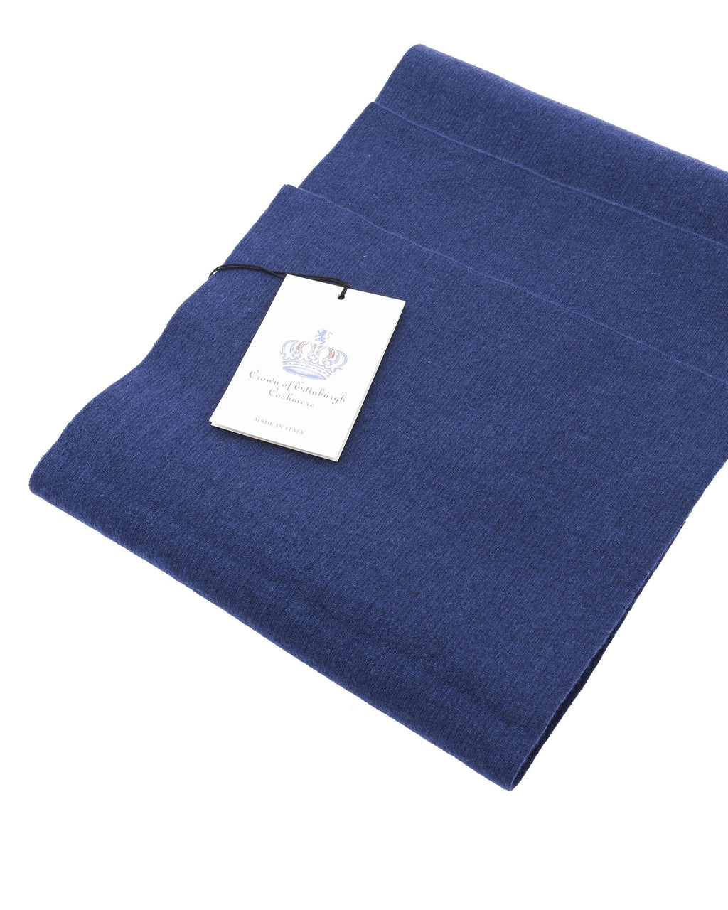 Sciarpa da donna in cashmere Crown of Edinburgh COE 0049 BLU REALE