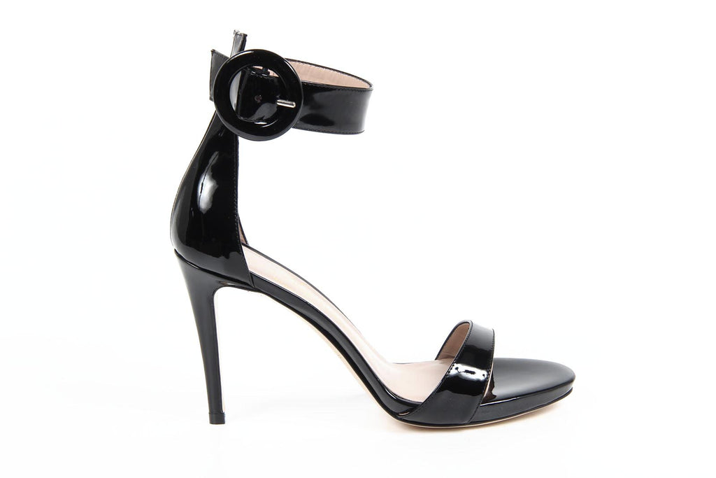 V 1969 Italia Sandalo da donna 30560 VERNICE NERO