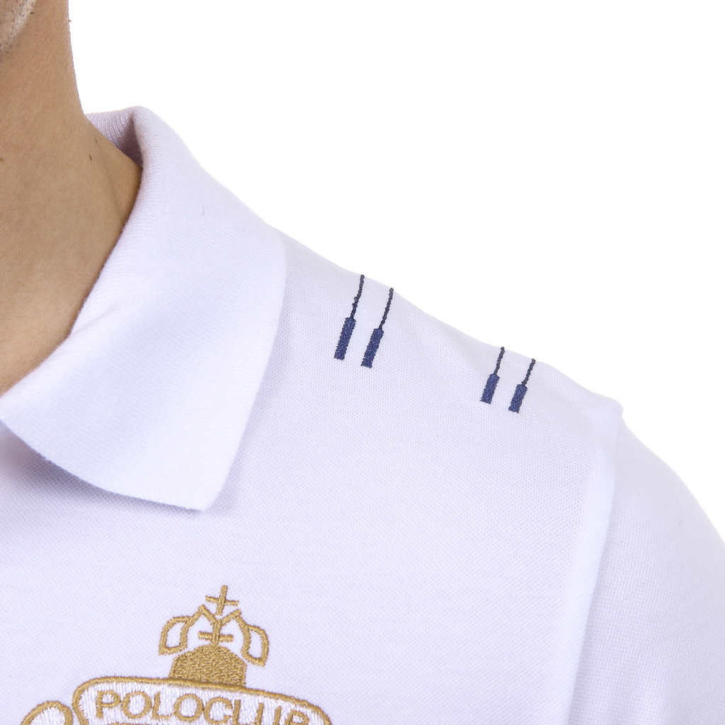 Polo da uomo a maniche corte Ufford & Suffolk Polo Club US008 BIANCO