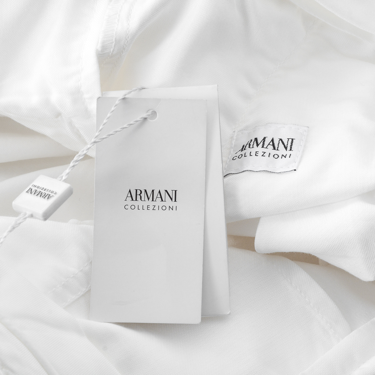 Pantaloni Armani Collezioni Uomo Bianchi