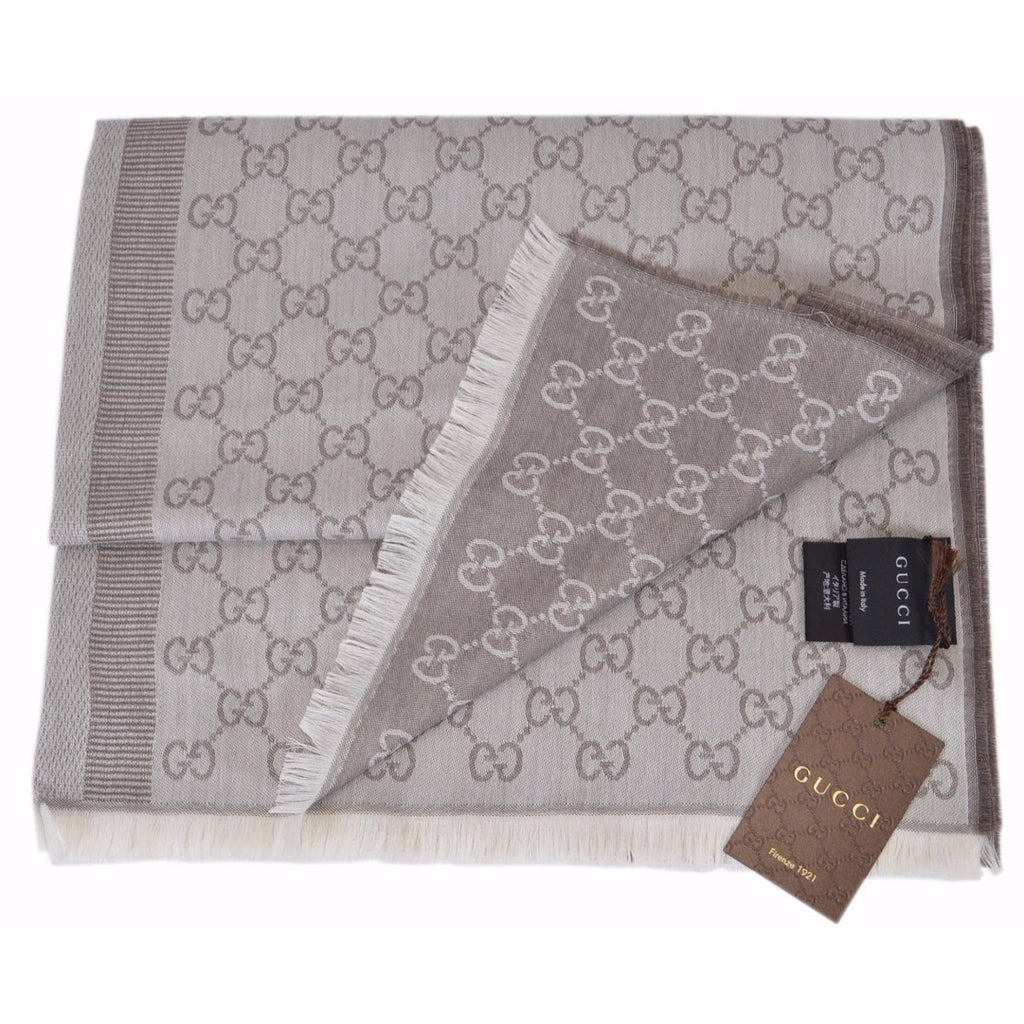 Sciarpa Gucci uomo 70x195 marrone chiaro