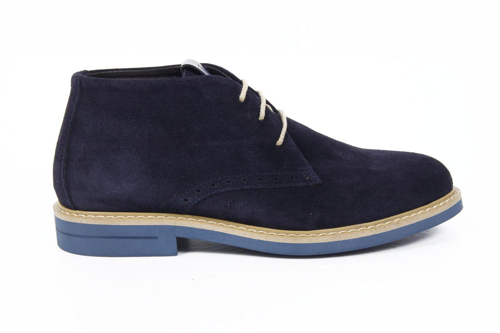V 1969 Italia stivaletti uomo 5156 CAMOSCIO NAVY