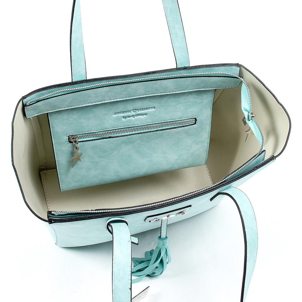 Borsa a mano da donna Andrew Charles verde RAIN