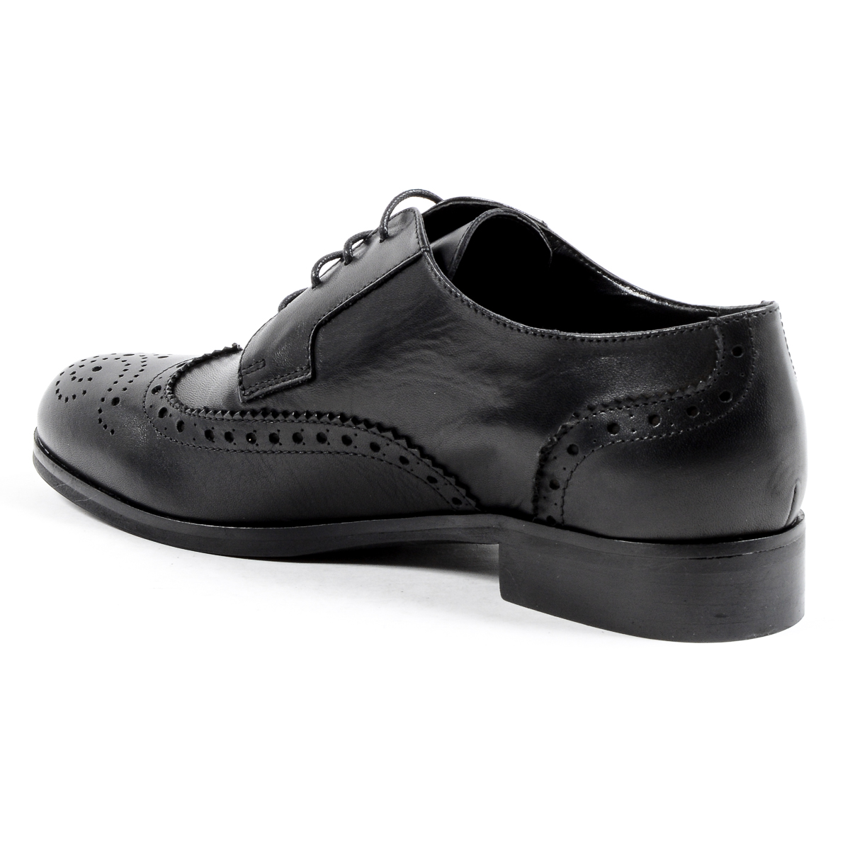V 1969 Italia Scarpa Brogue da Donna Nera SULLY
