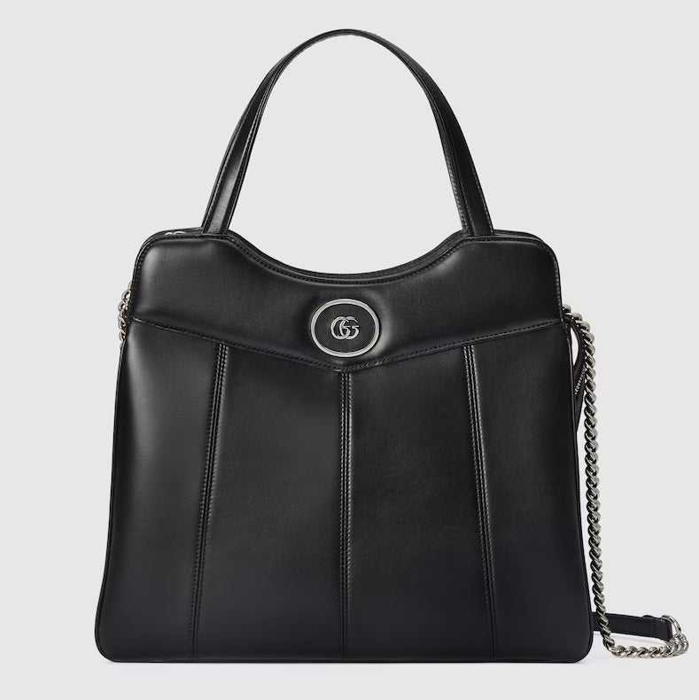 Borsa tote in pelle media
