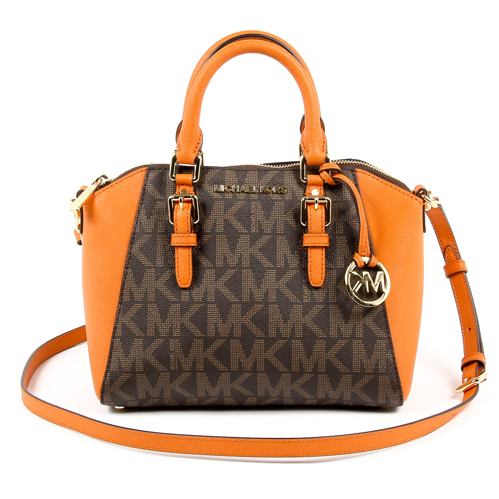 Borsa a mano da donna Michael Kors CIARA 35S7GC6M8B BROWN TANG