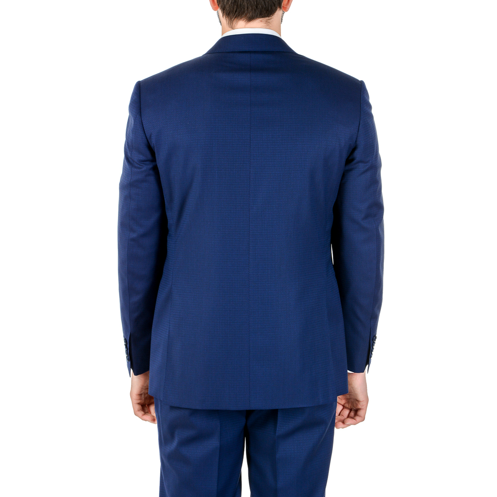 Canali Abito da uomo a maniche lunghe blu da viaggio Natural Comfort
