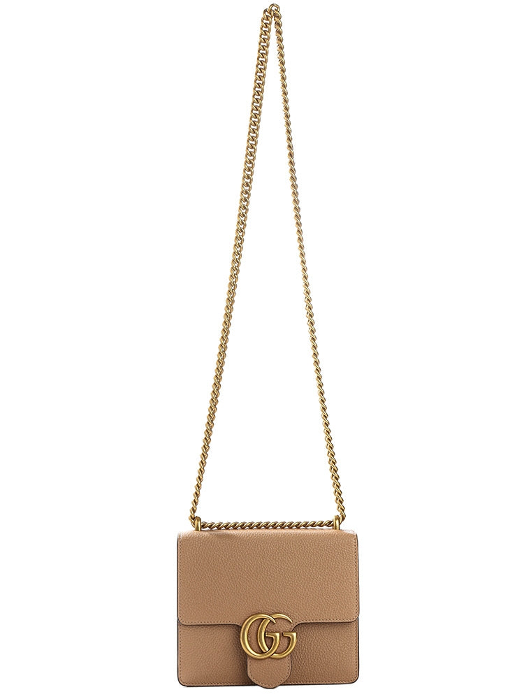 Borsa a tracolla in pelle GG Marmont