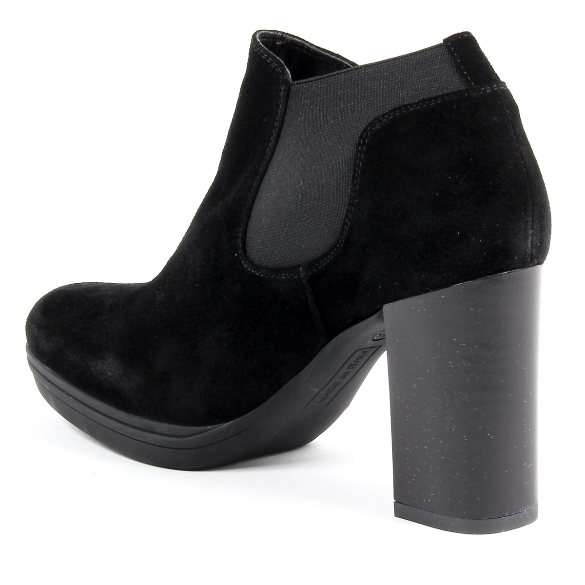 V 1969 Italia Stivaletto con tacco da donna nero GRACY