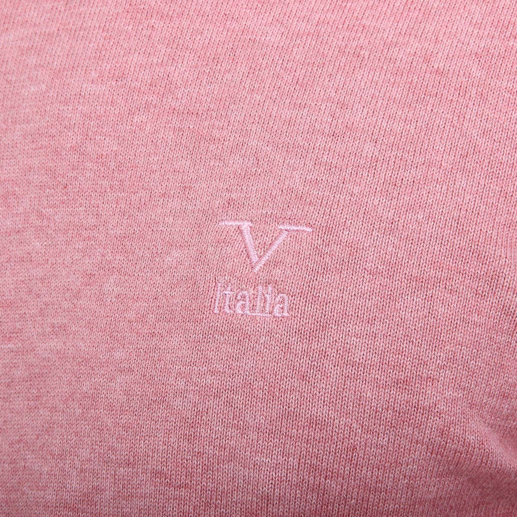 V 1969 Italia Maglione da uomo a maniche lunghe con scollo tondo