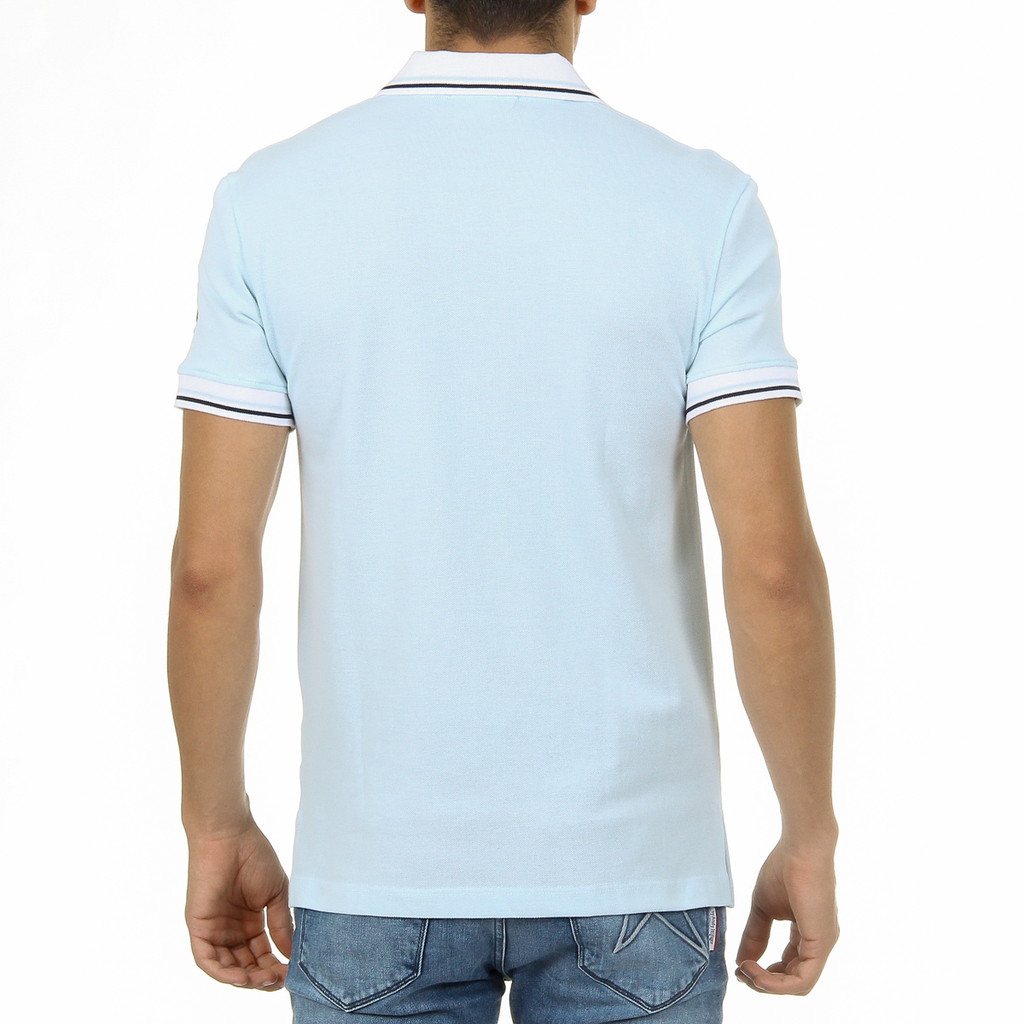 Polo da uomo a maniche corte Ufford & Suffolk Polo Club, colore azzurro, per bambini