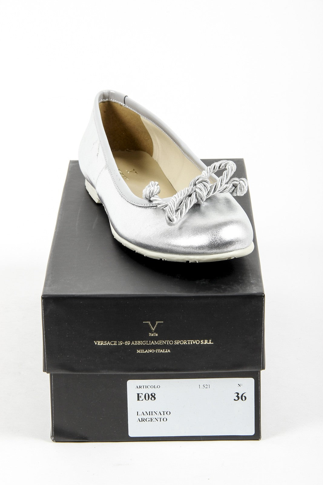 V 1969 Italia Ballerina da donna E08 LAMINATO ARGENTO