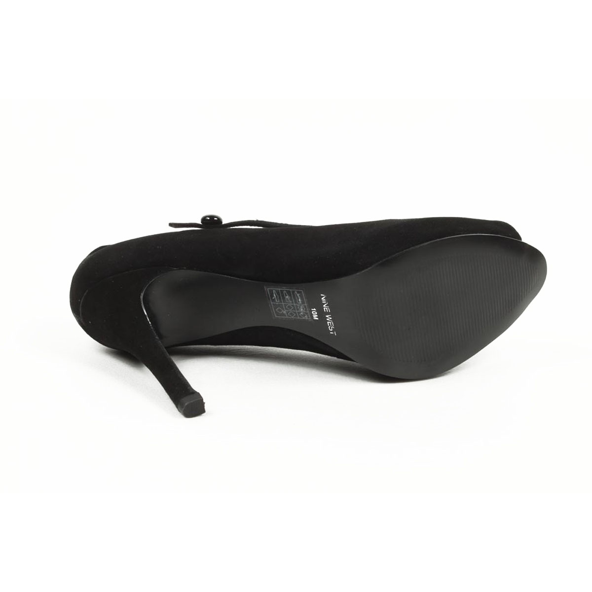 Nine West - Décolleté da donna con punta aperta, NWLUMINOUS BLACK BLK