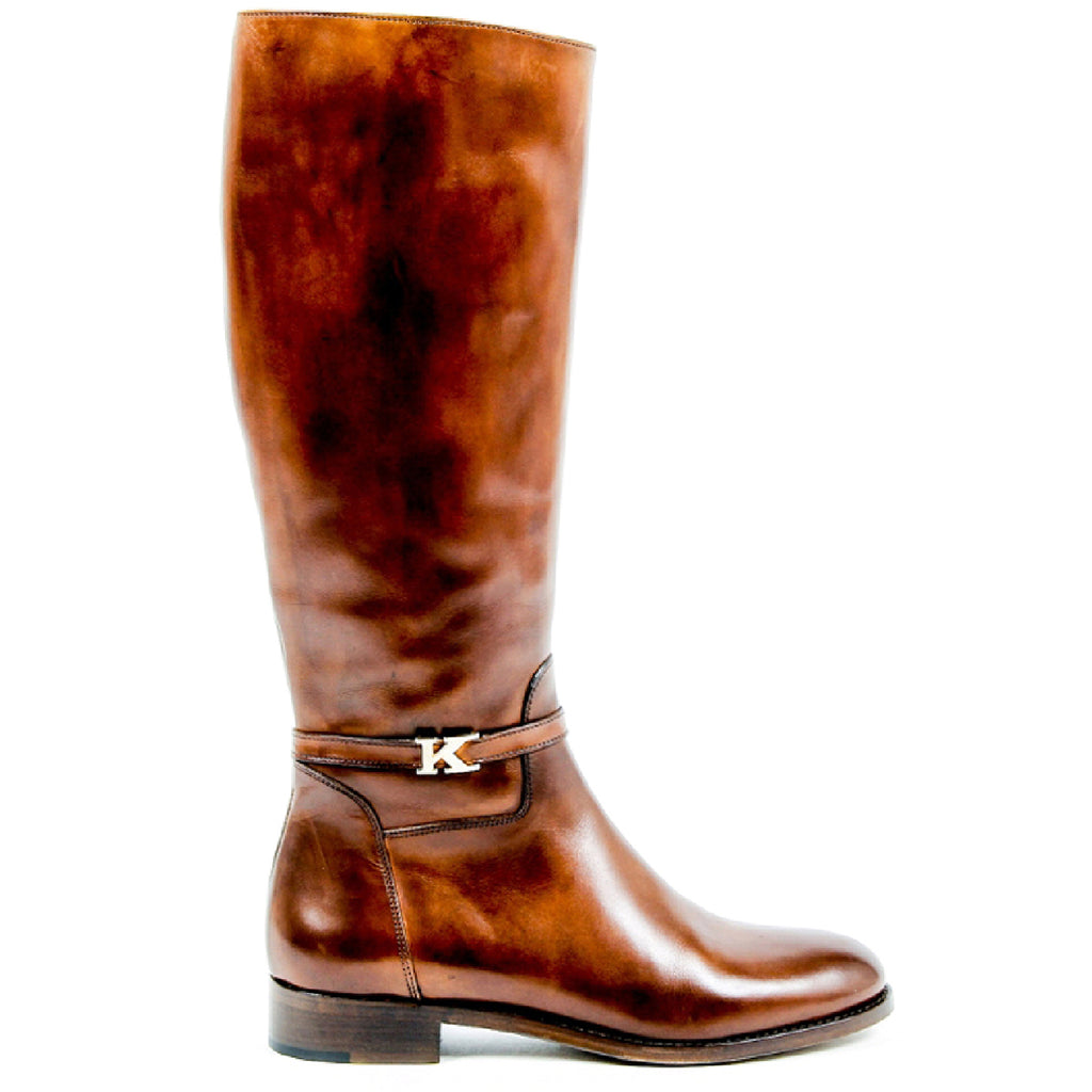 Stivale alto da donna Kiton D34801 4H5103 LUX CAFFE