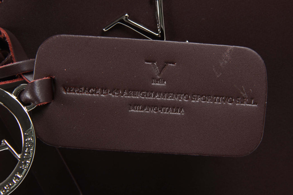 V 1969 Italia Womens Handbag V016-S RUGA STAMPATO BORDEAUX